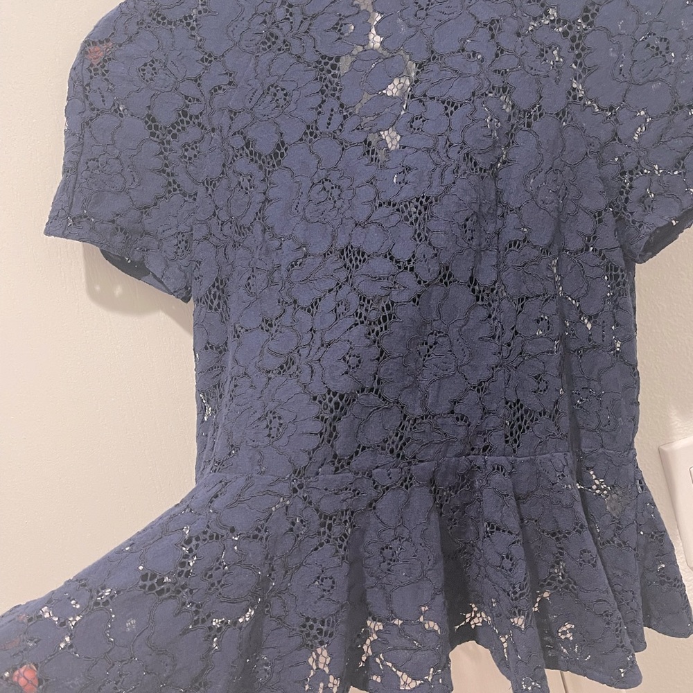 Lover laced top navy blue